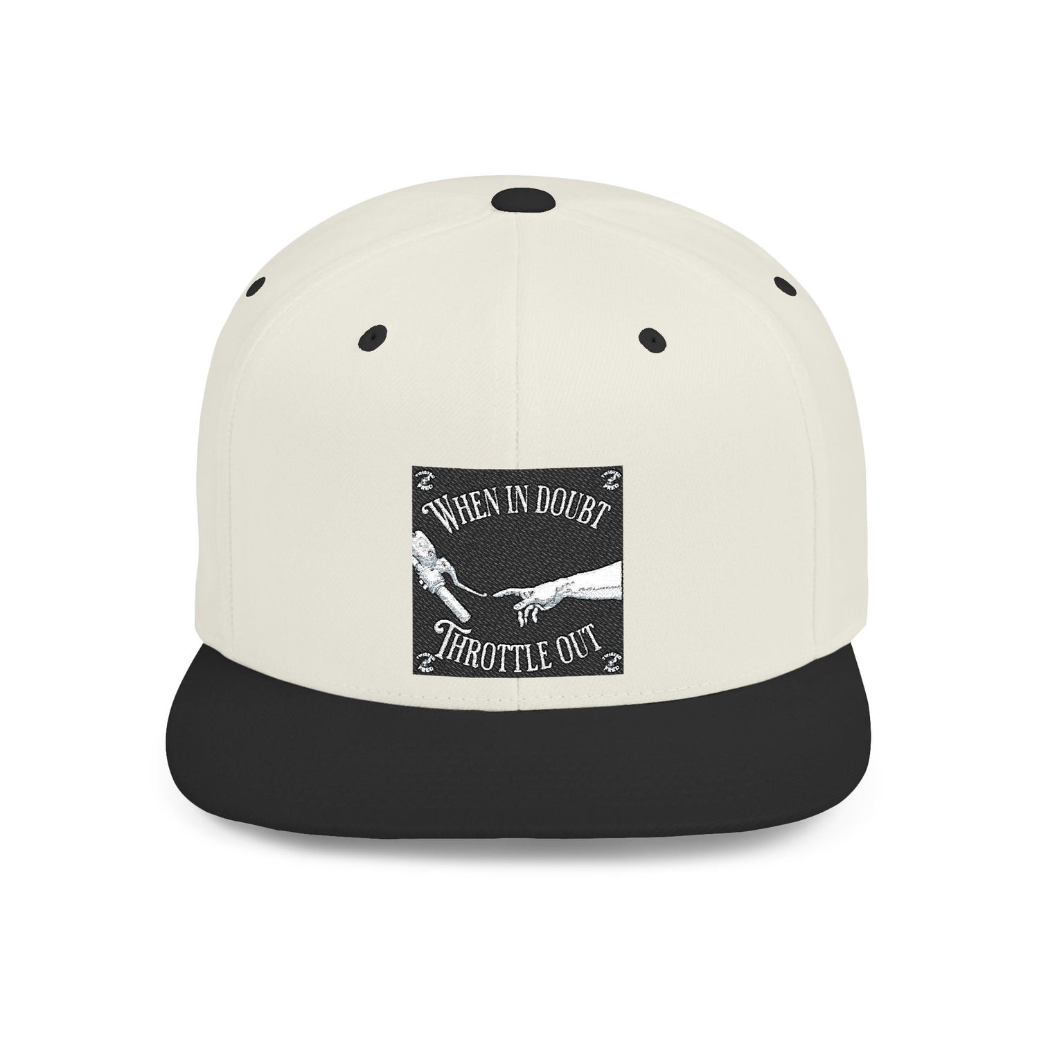 Flat brim snap backs