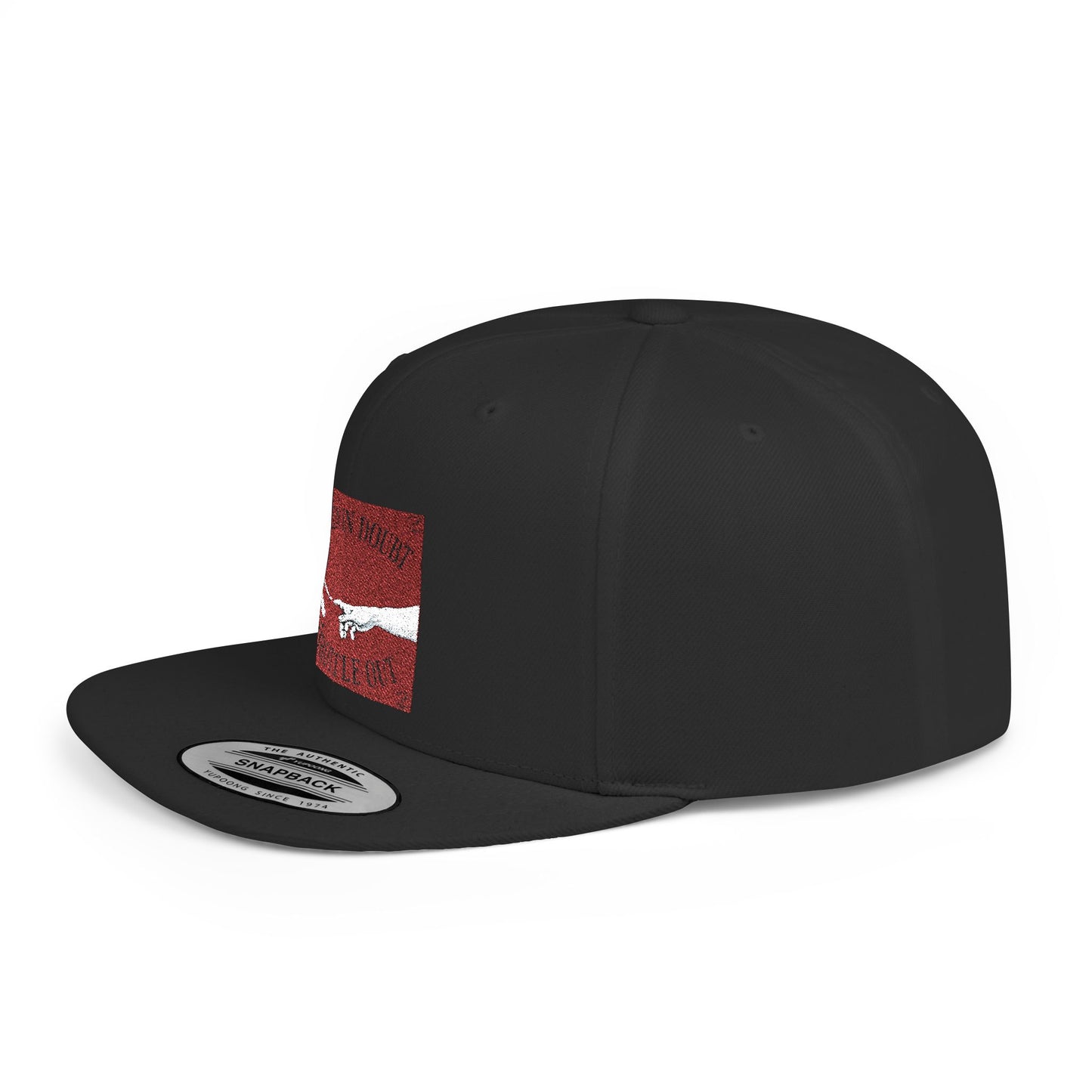 When in doubt throttle out red flat brim snapback