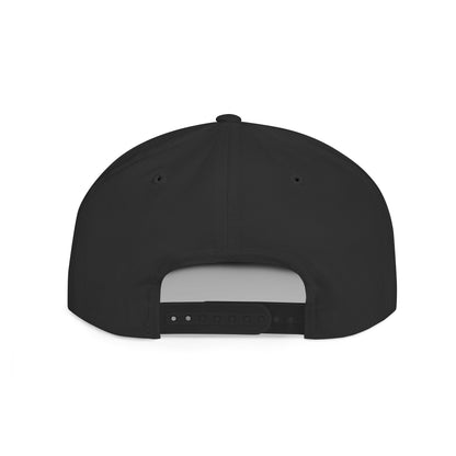 When in doubt throttle out black flat brim snapback