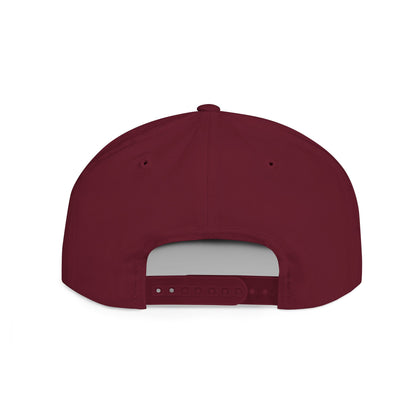 When in doubt throttle out black flat brim snapback
