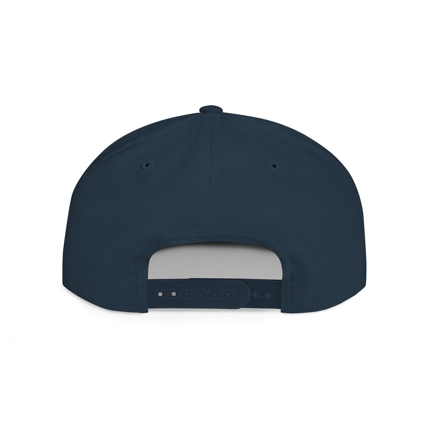When in doubt throttle out white flat brim snapback