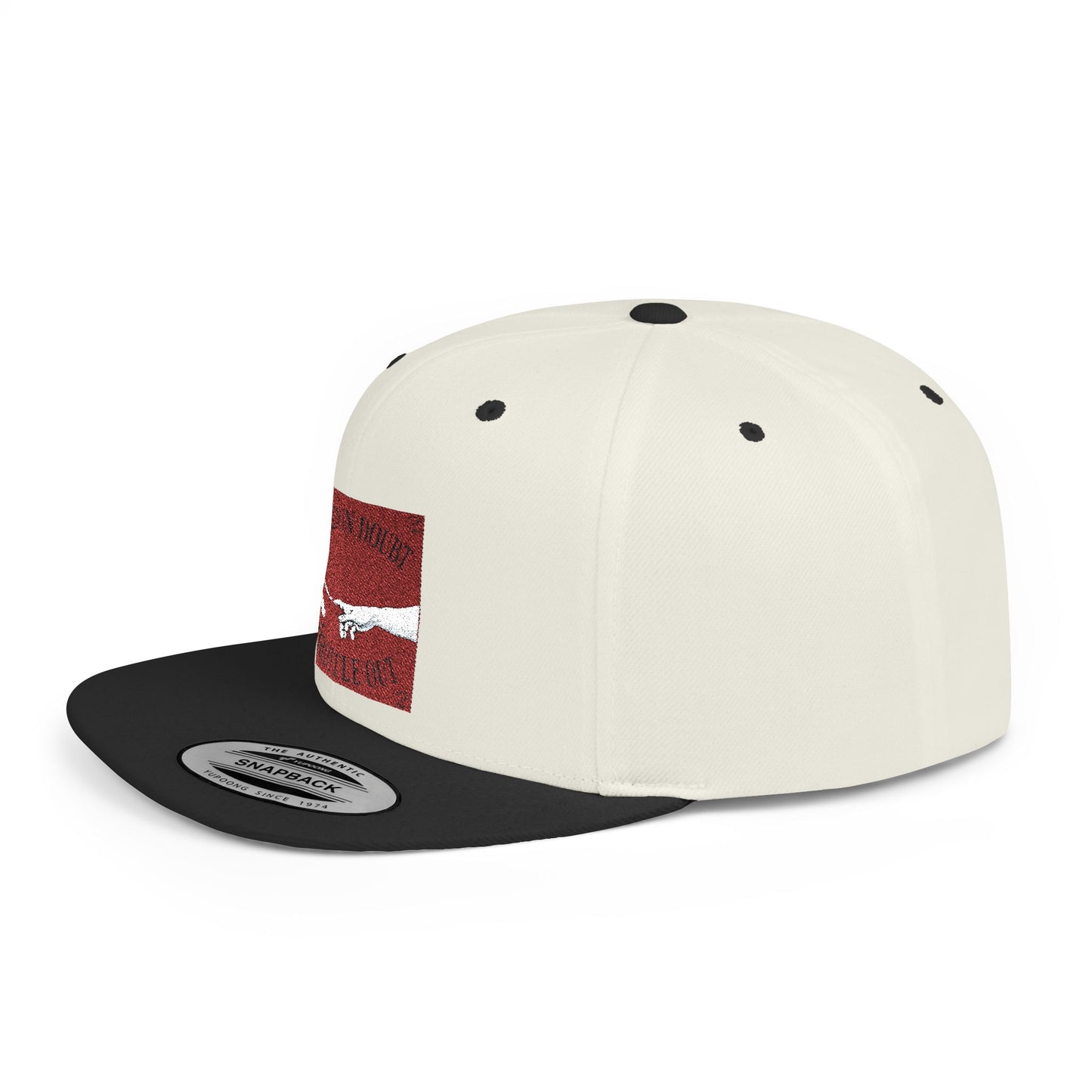 When in doubt throttle out red flat brim snapback