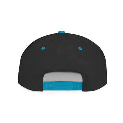 When in doubt throttle out blue flat brim snapback