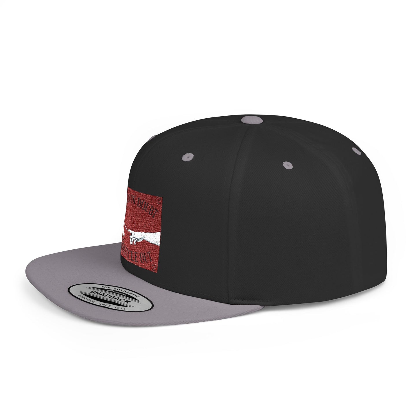 When in doubt throttle out red flat brim snapback