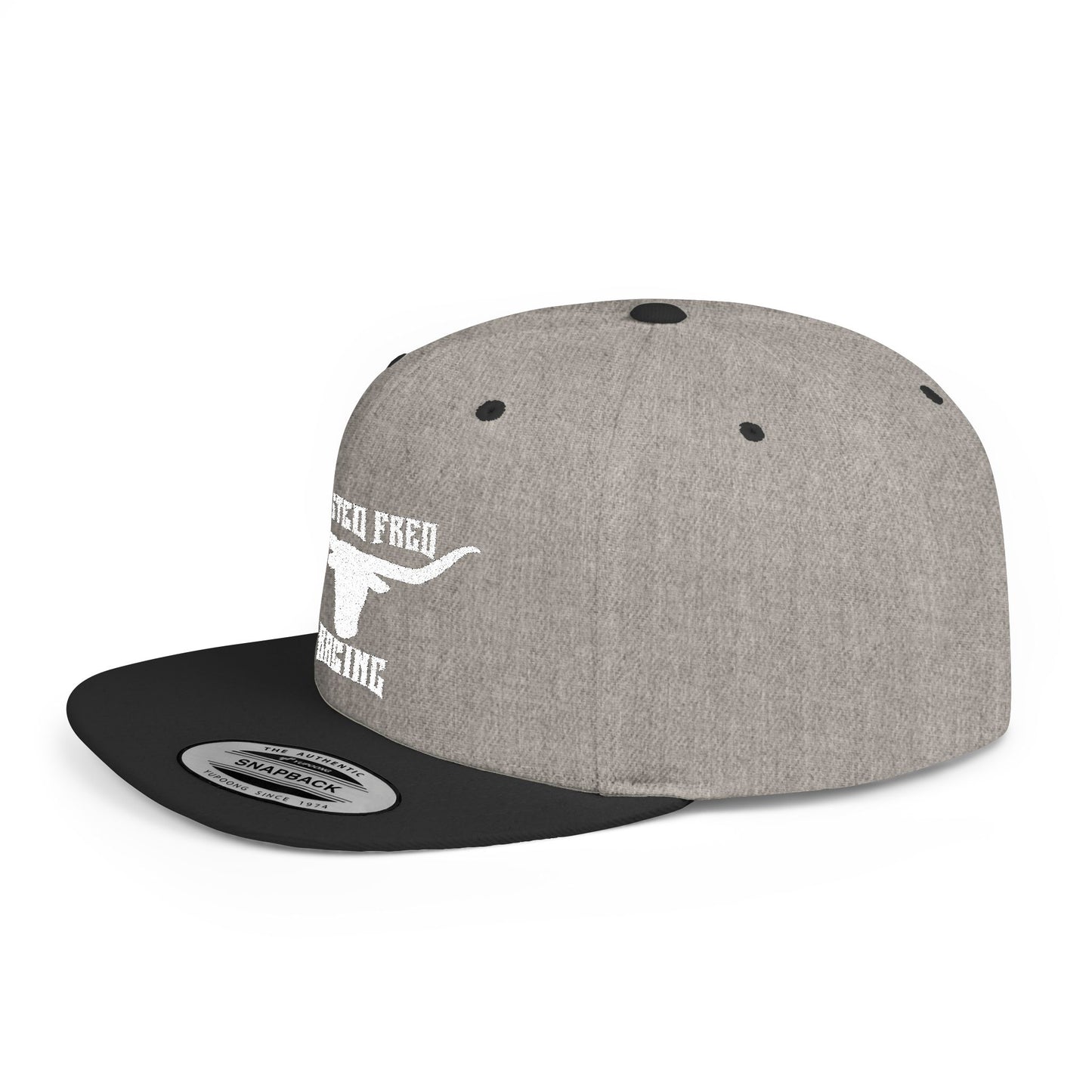 Long horn WHITE TWFR snap back