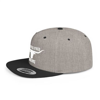 Long horn WHITE TWFR snap back