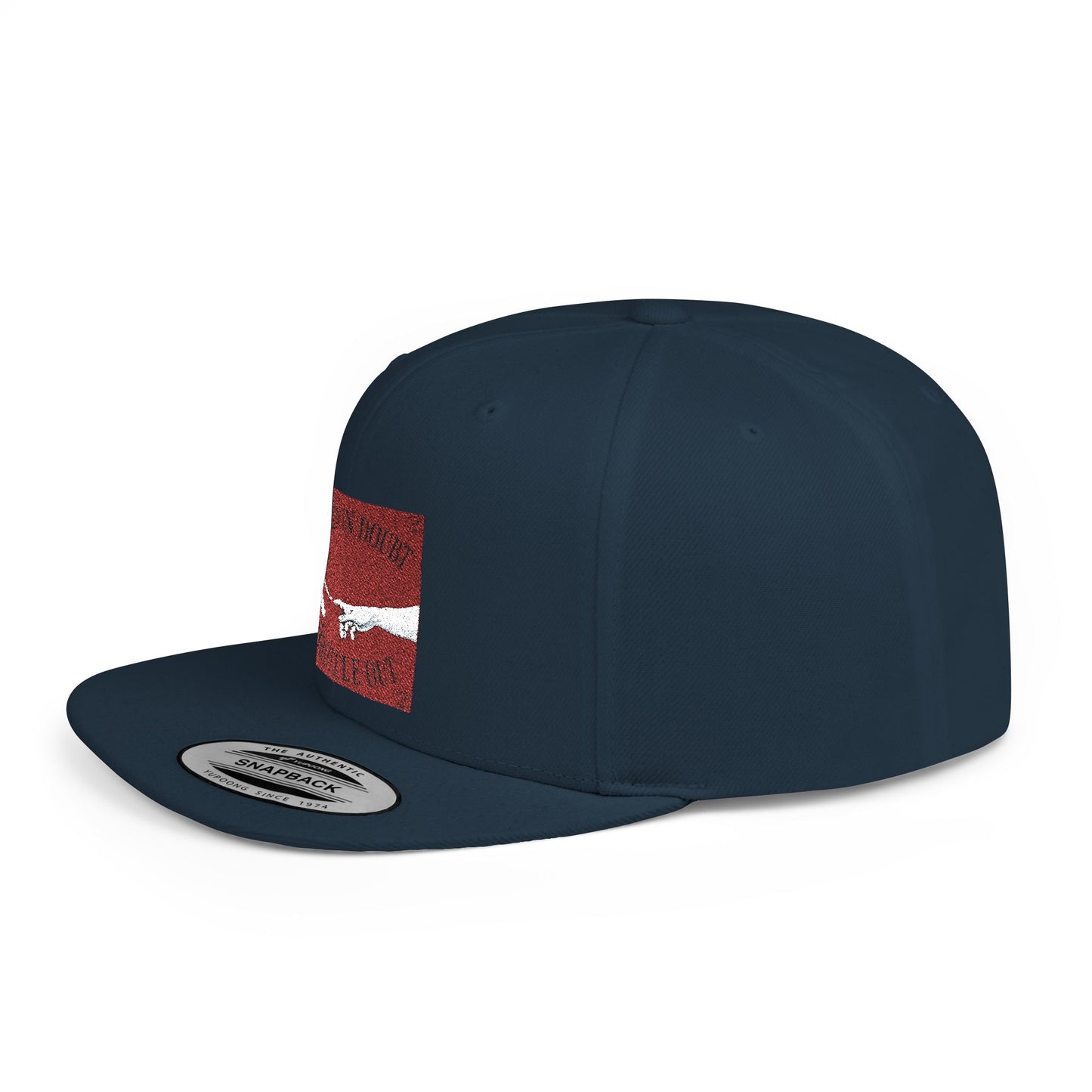 When in doubt throttle out red flat brim snapback