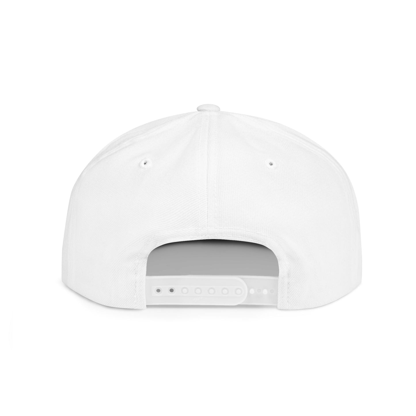 When in doubt throttle out blue flat brim snapback