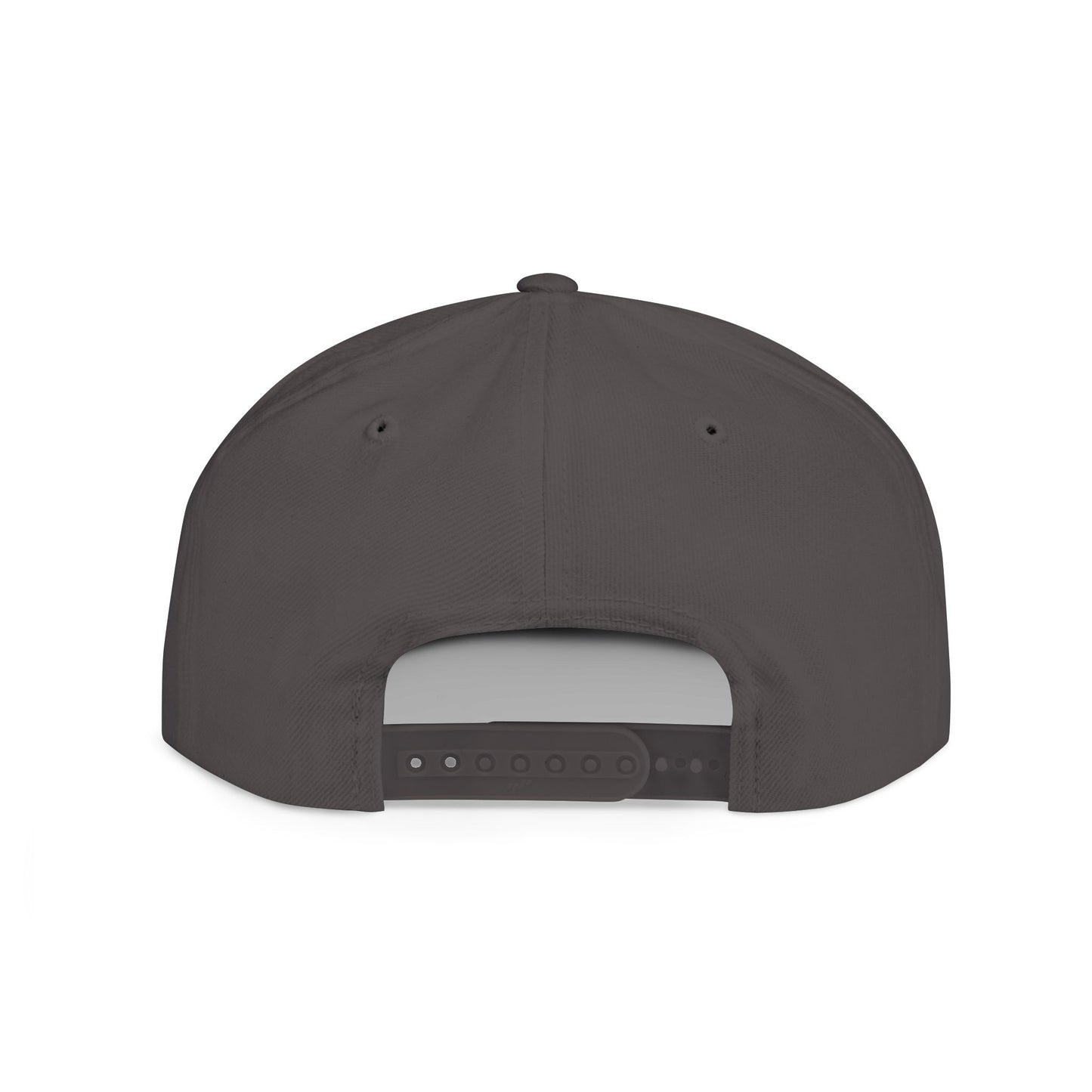 When in doubt throttle out white flat brim snapback