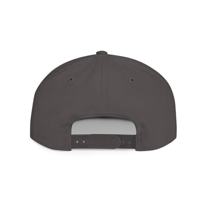 When in doubt throttle out white flat brim snapback