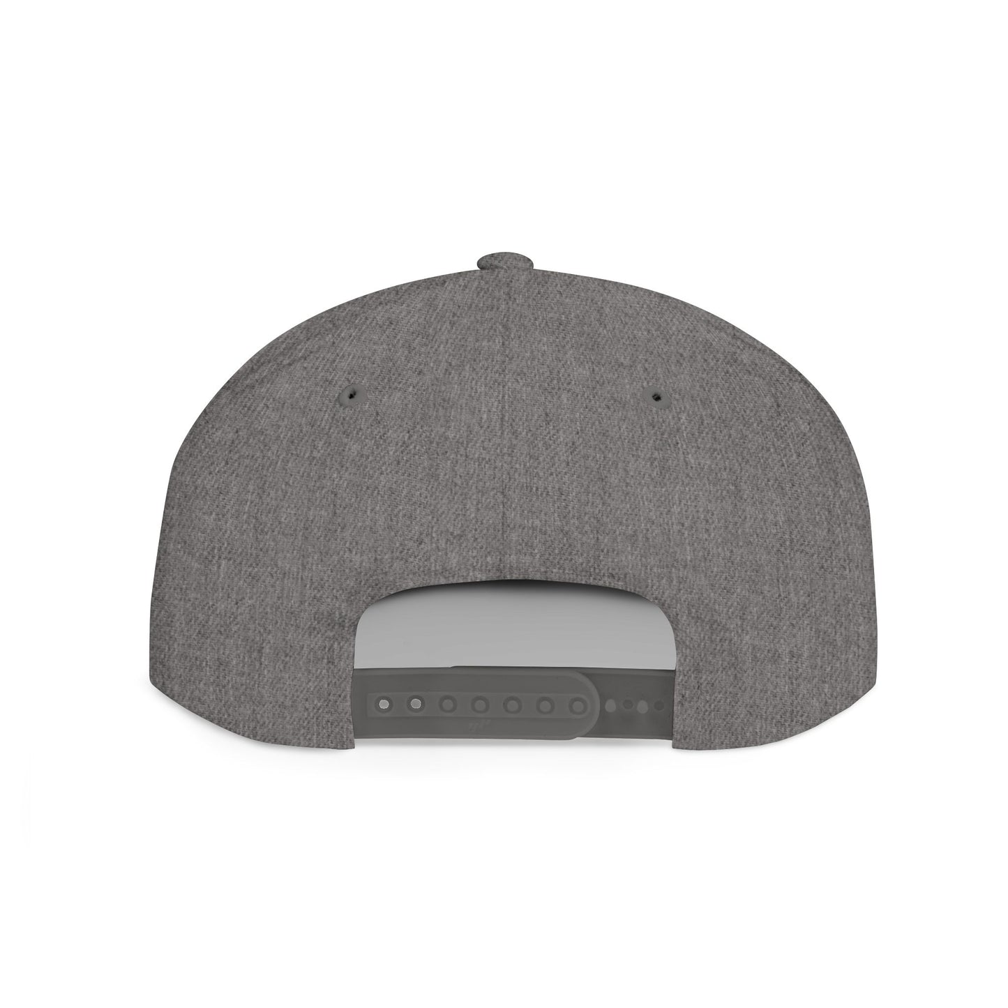 When in doubt throttle out white flat brim snapback