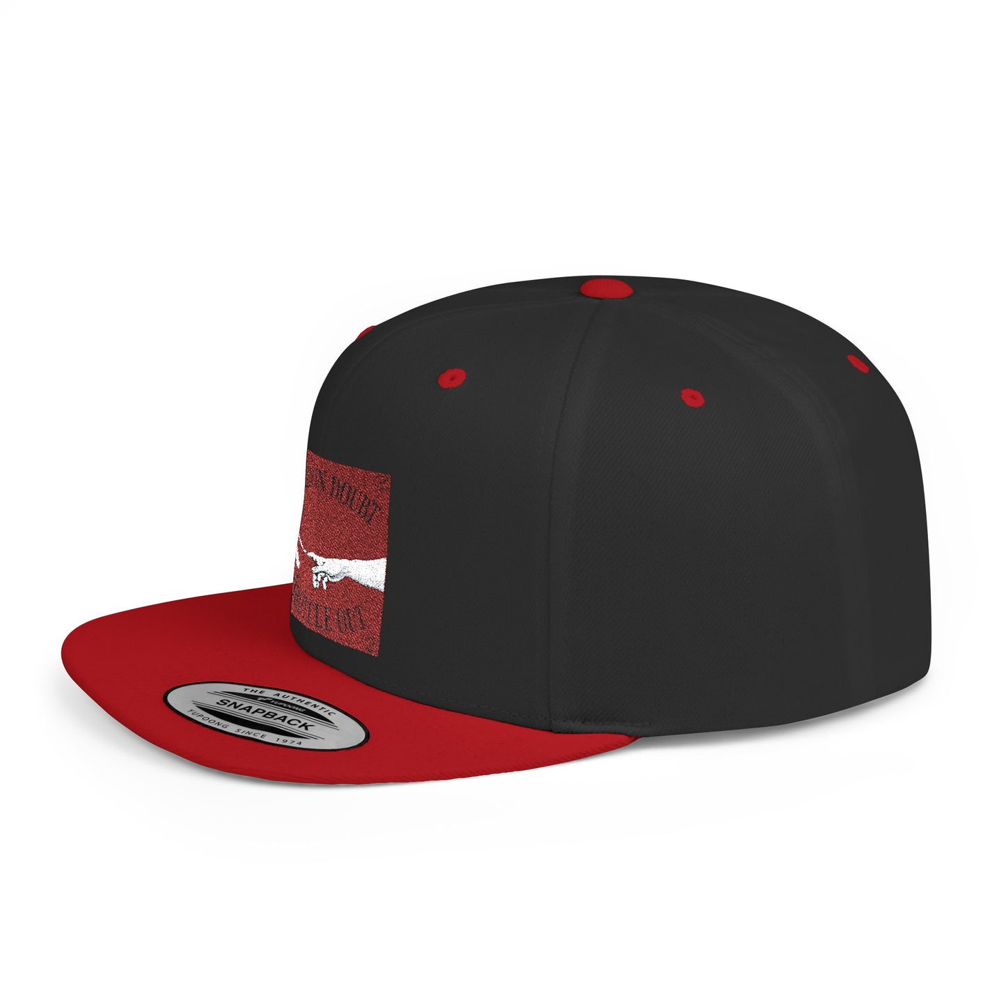 When in doubt throttle out red flat brim snapback