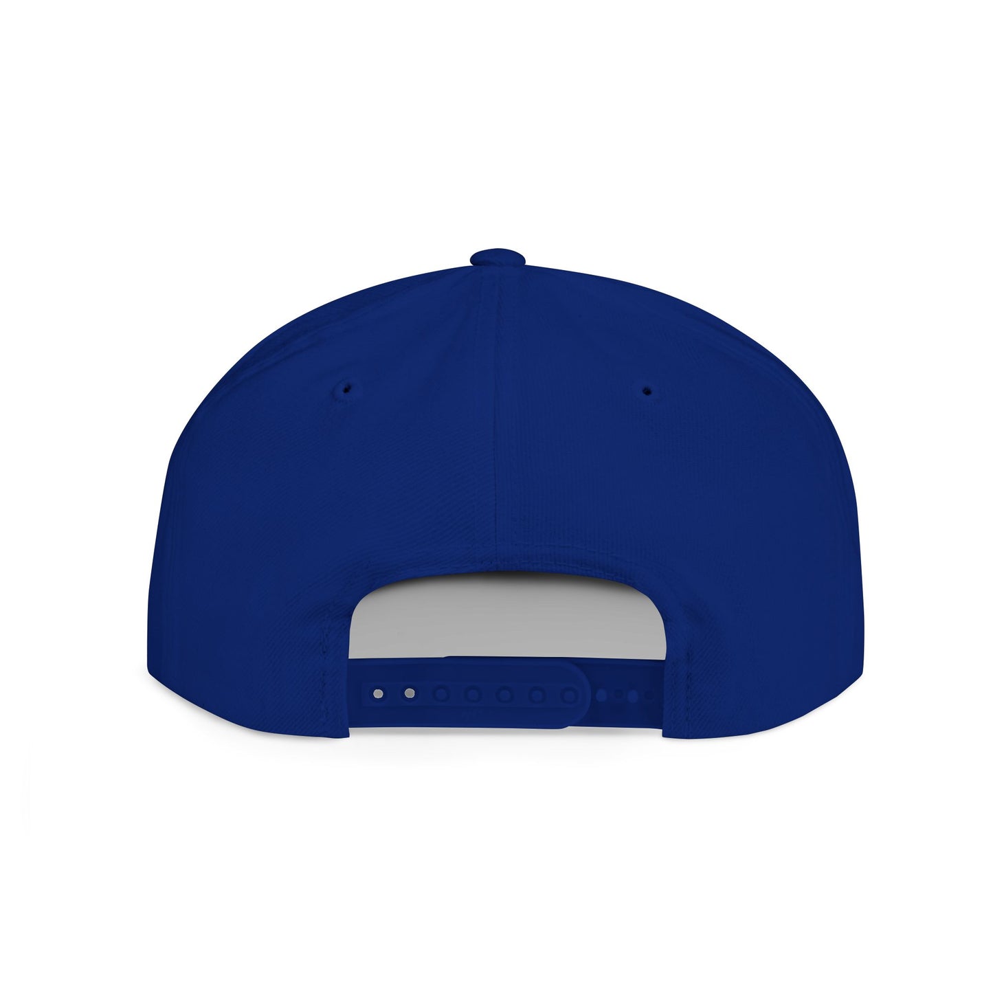 When in doubt throttle out blue flat brim snapback