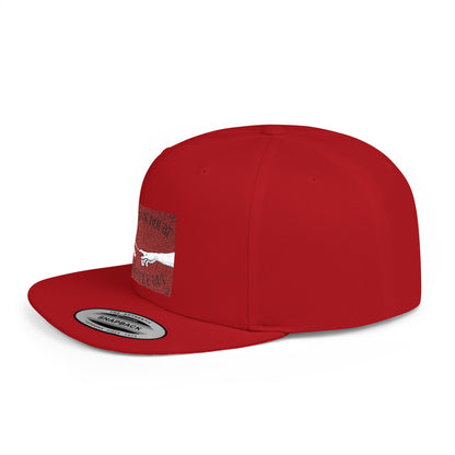 When in doubt throttle out red flat brim snapback