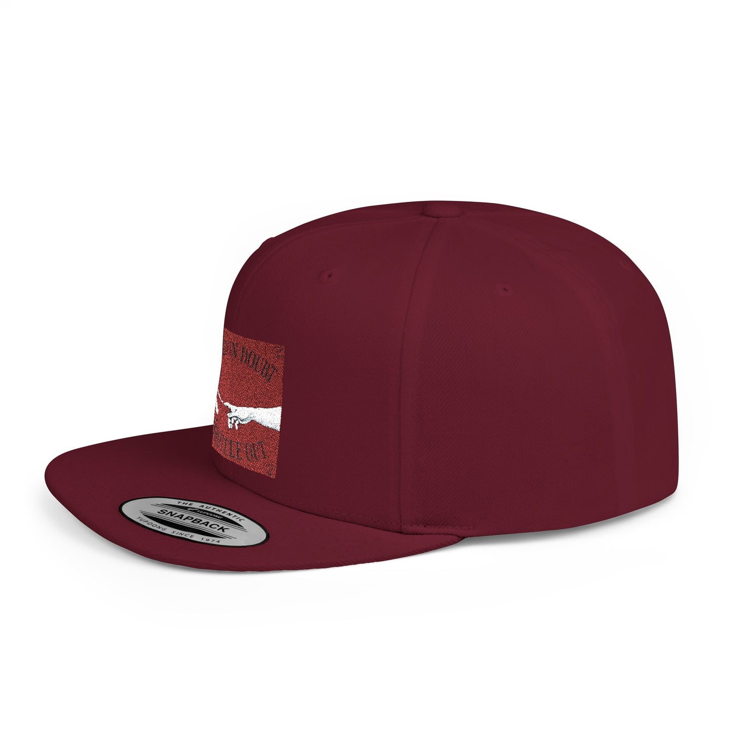 When in doubt throttle out red flat brim snapback